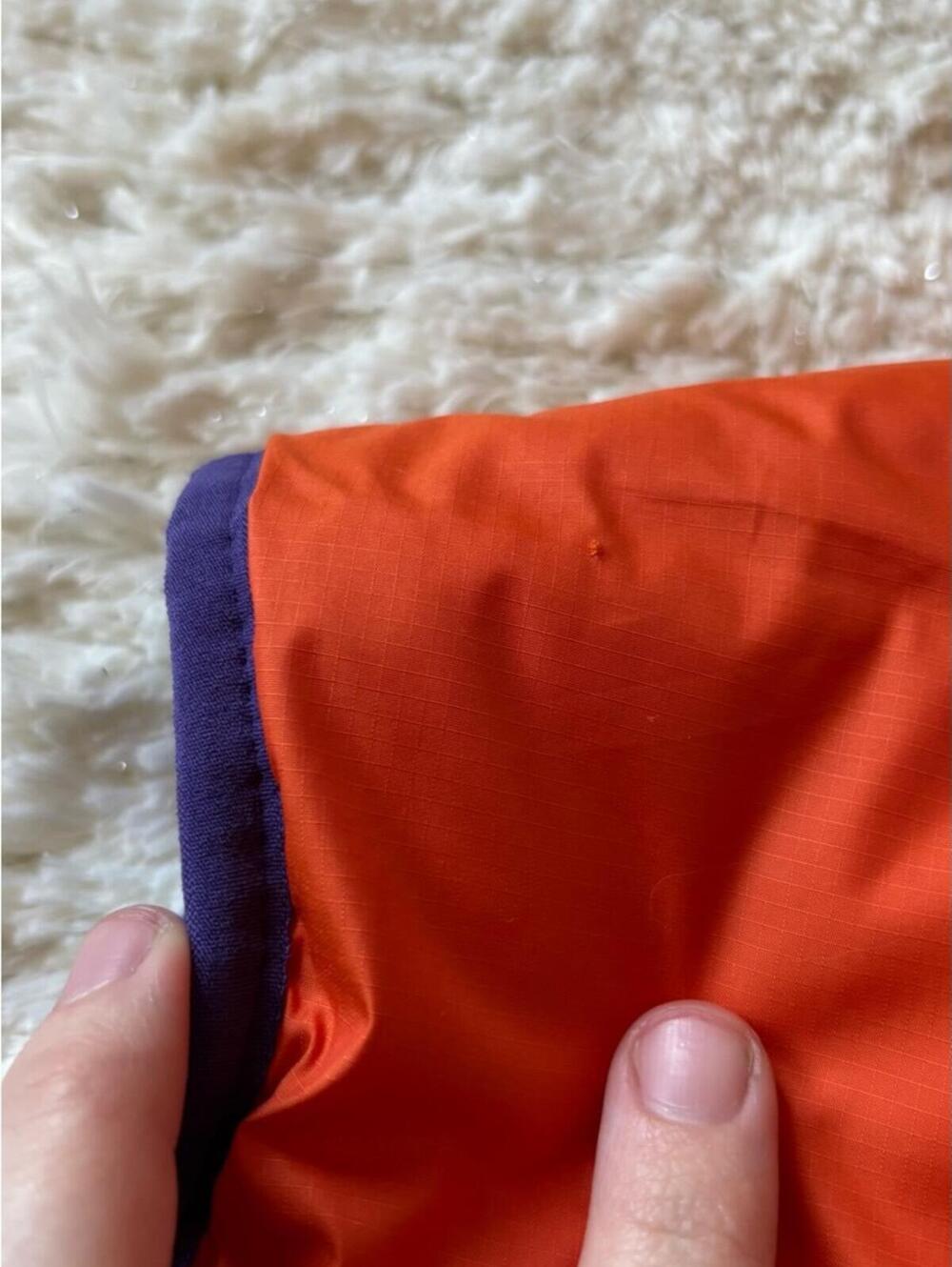 Reversible Nike x Clemson Puffer Vest - Purple & Orange - Picture 6 of 8
